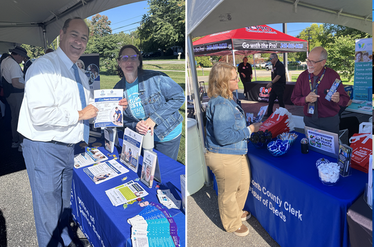 Clerk Forlini and staff at the Harrison Township "Boat Town USA" Senior Expo