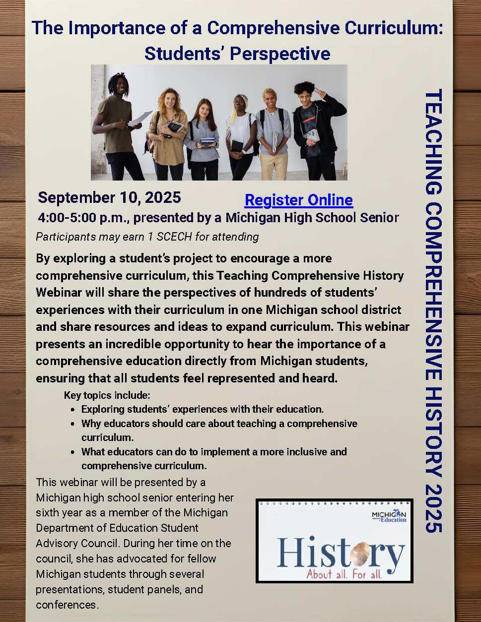 The Importance of a Comprehensive Curriculum: Students' Perspective flyer