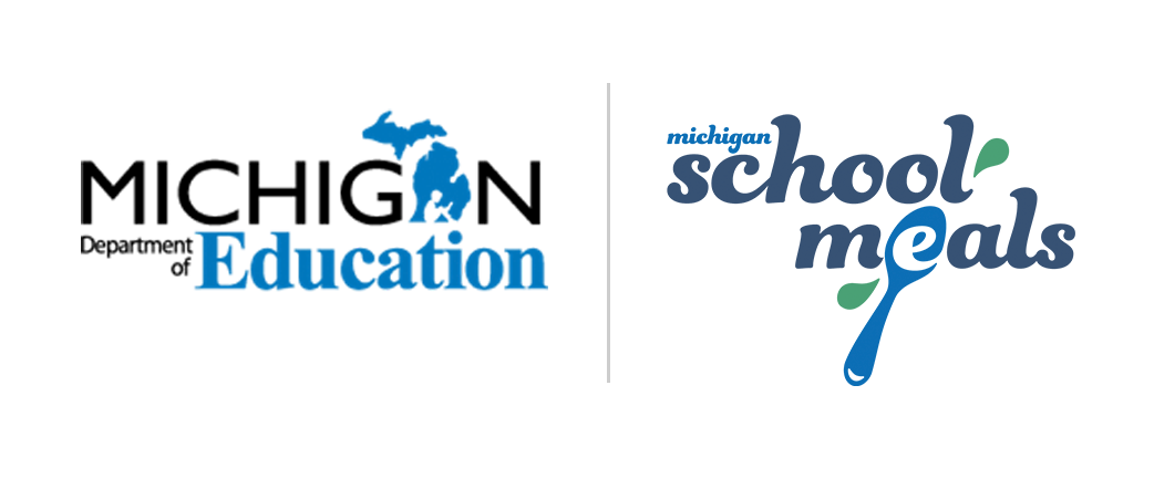 Michigan School Meals and Michigan Department of Education Logos