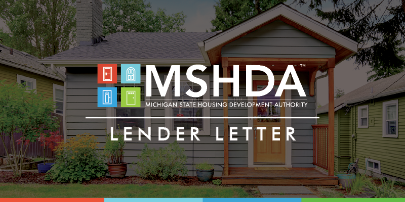 Lender Letter Header Image with MSHDA Logo