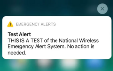 Test alert
