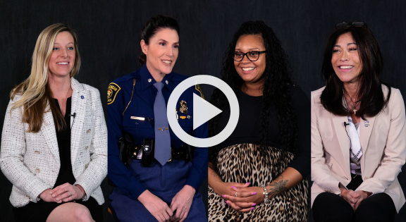 Collage of four women interviewed