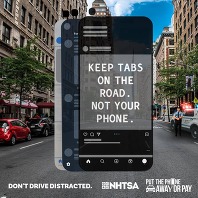 Keep Tabs on the road not your phone