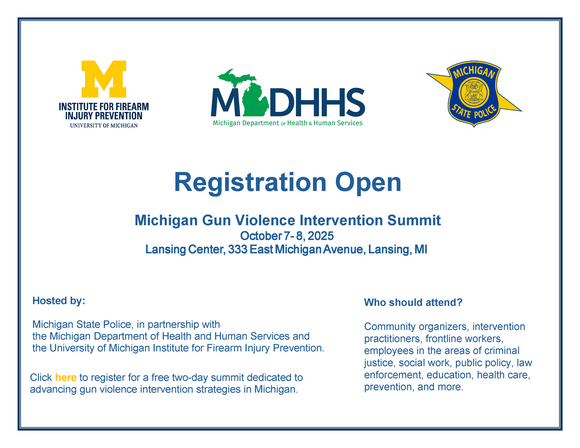 MI Gun Violence Intervention Summit Registration