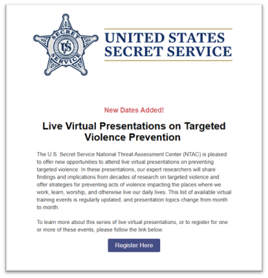 Targeted Violence Prevention Presentations