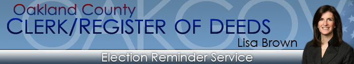 Election Reminder Service Banner