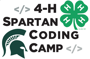 Save the date for the 2020 4-H Spartan Coding Camp!