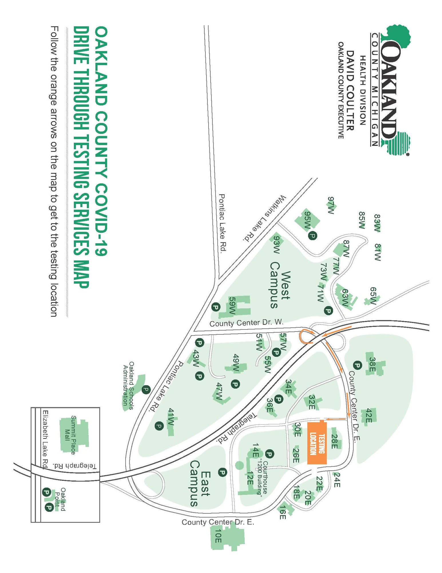 OCHD COVID19 Testing Map