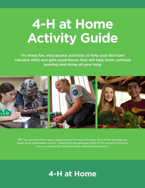 4-H at Home Activity Guide 