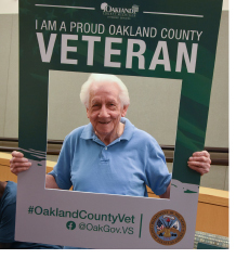 Proud Oakland County Veteran at an Oakland County Resource Fair