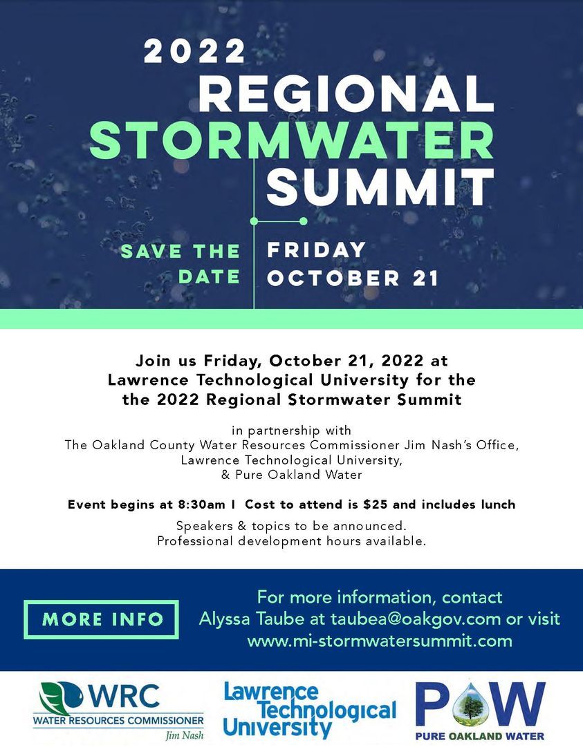 2022 Regional Stormwater Summit REGISTER TODAY