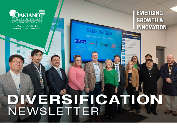 Oakland County Emerging Growth & Innovation: Diversification Newsletter