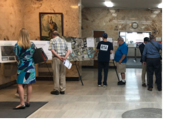 Community Engagement Session at Pontiac City Hall regarding the Clinton River Trail Pike Street connector. 
