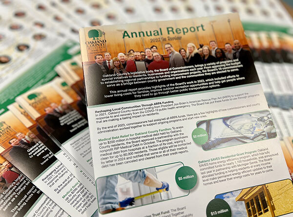 Fanned copies of the Board's 2023 Annual Report