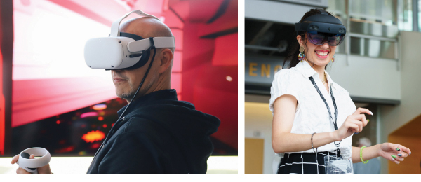 Photo of people using VR headsets