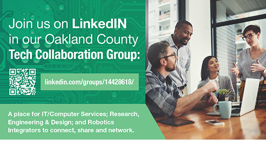 Join us on LinkedIN in our Oakland County Tech Collaboration Group