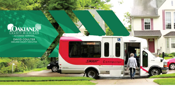 Oakland County Michigan Veterans Services | Person boarding a bus