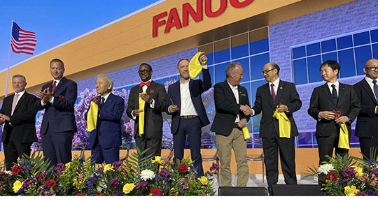 Oakland County Executive David Coulter attending a groundbreaking ceremony for a FANUC facility in Oakland County.