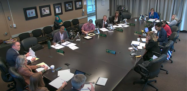 Oakland County Board of Commissioners discusses budget items with the Oakland County Prosecutor and staff