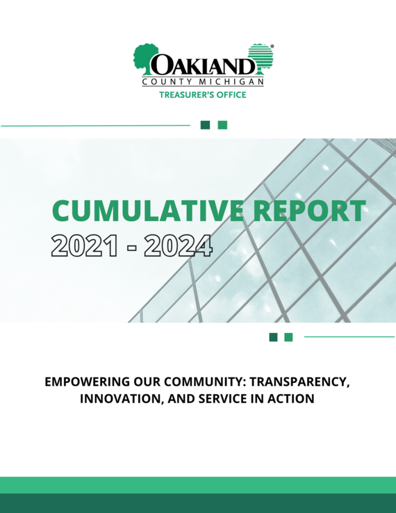 2021-2024 Oakland County Treasurer's Office Cumulative Report