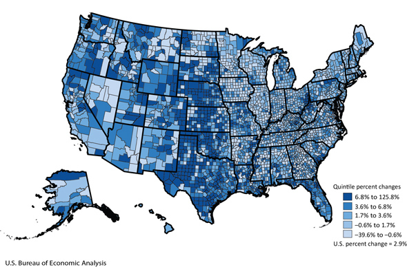 Real GDP: Percent Change for Counties 2022-2023