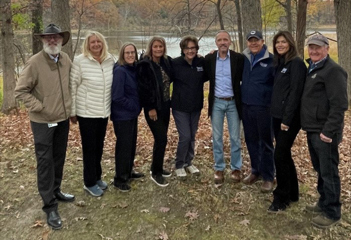 Commissioners at VanderVeen trail
