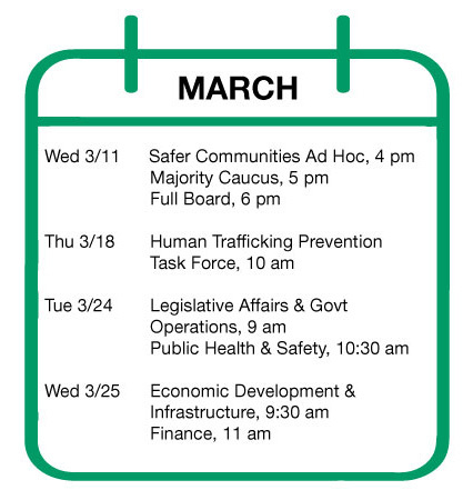 March 2026 meetings