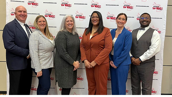 Jennifer Llewellyn with other workforce leaders at Advocacy Day