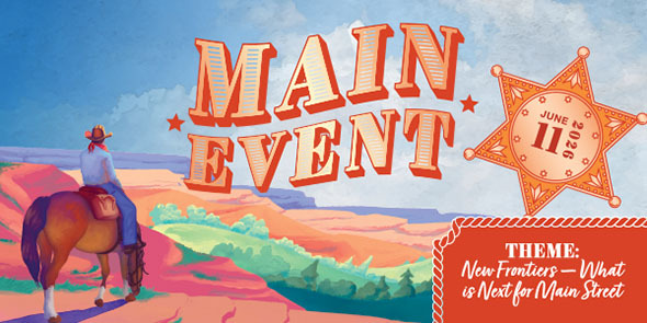 Main Event | Digital painting of a cowboy riding a horse looking out over the horizon