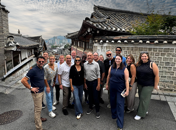 Oakland County and Michigan leaders visiting a neighborhood in Taiwan.