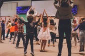 kids dancing in studio