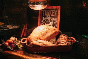 Turkey set out for Thanksgiving