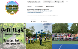 screenshot of instagram page