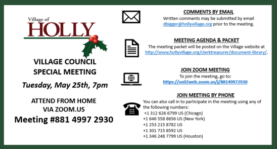 special council May 21