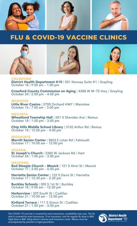 COVID-19/Flu Clinic Schedule