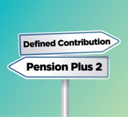 Directional sign Defined contribution and directional sign pension plus 2