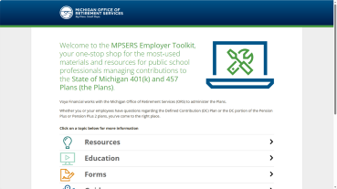 Employer toolkit screenshot