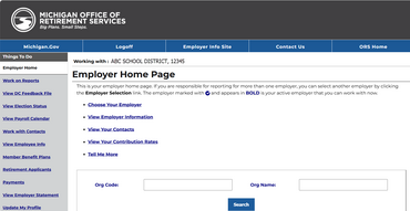 Updated Reporting website homepage, showing updated fonts and layout