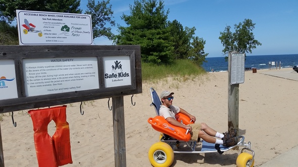 Beach wheel chair