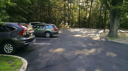 Parking lot at Riley Trls
