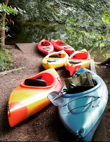 Kayaks at Hemlock Crossing