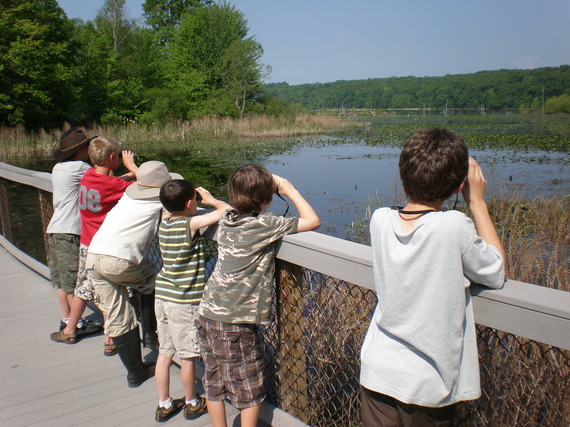 Kids and Binoculars