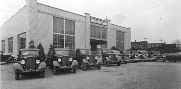 Old Fleet in front of old OCRC GH garage 