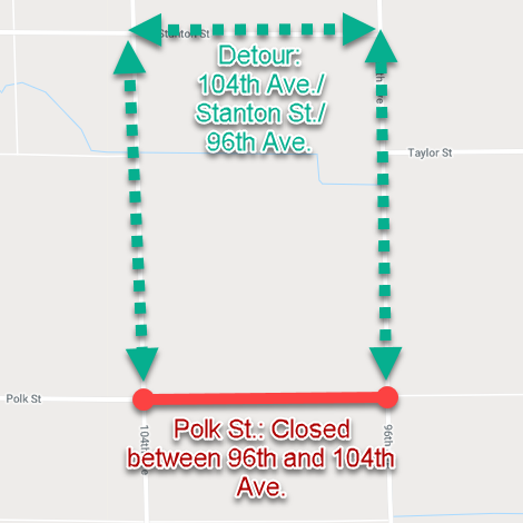 Polk Street Closure Detour