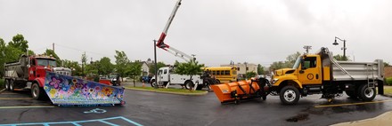 Touch-a-truck panoramic image