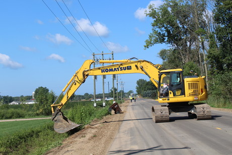 Excavating a ditch - 2018