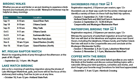 birding programs