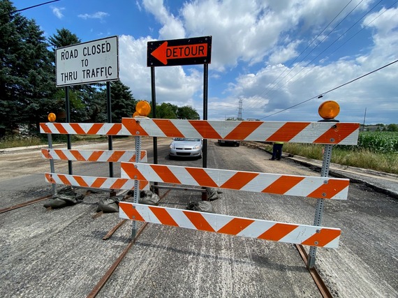 Road Closed Barricade