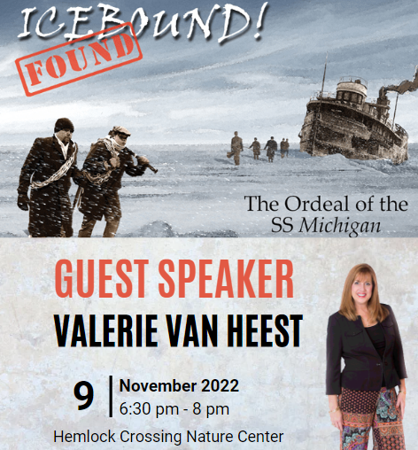 Icebound Found Flyer with picture of Valerie van Heest