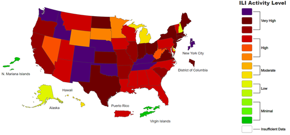 National Flu Map